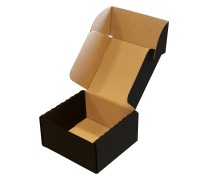 75x75x40 3w KARTON PUDEŁKO TEKTUROWE FASONOWE CZARNE 10szt 