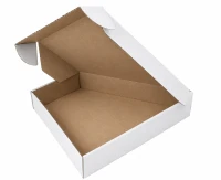 235X135X60 KARTON PUDEŁKO FASONOWE TRAPEZOWE BIAŁE 10szt
