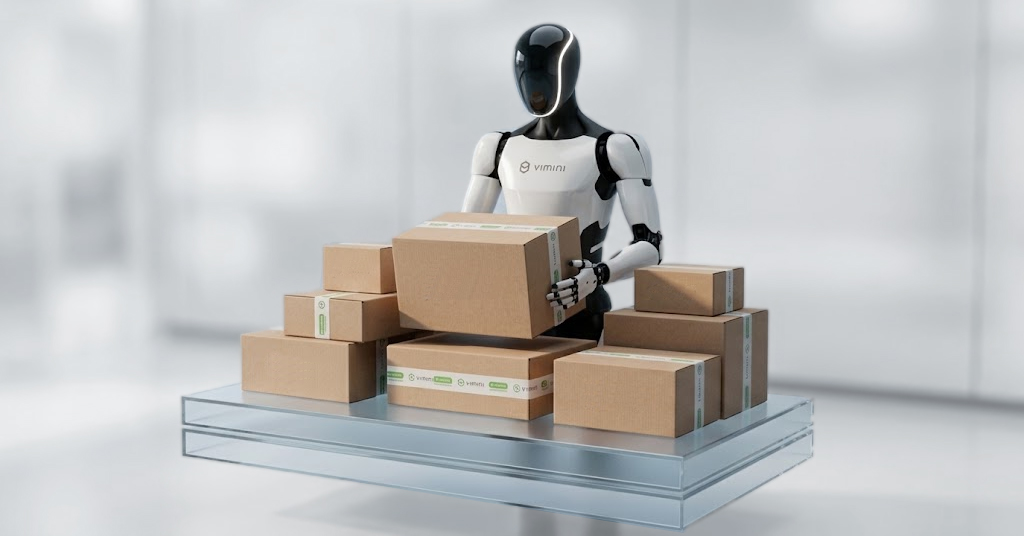 Robot z kartonem Vimini Packaging